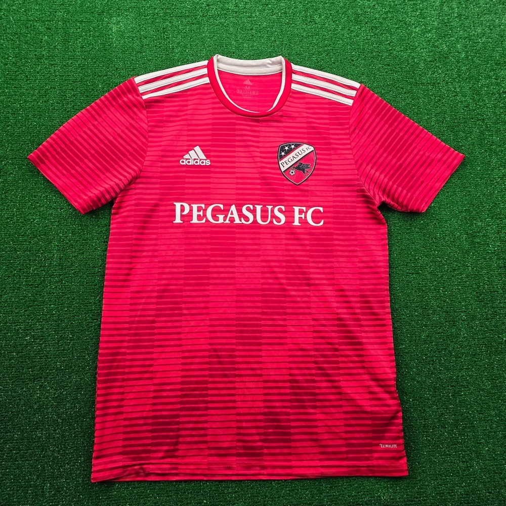 Adidas Climalite Pegasus FC #20 Team Soccer Jersey Mens Medium Red Sportswear